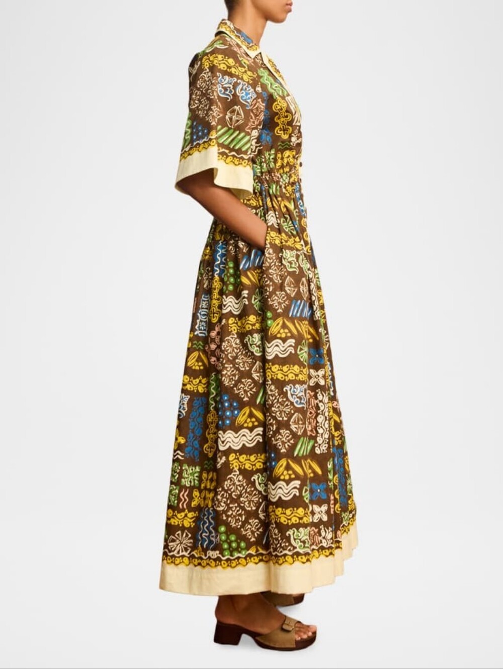 ALEMAIS Minnie Cotton Midi Shirtdress - Picture 3 of 11